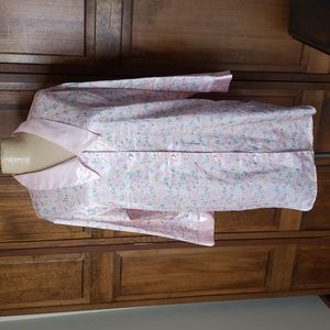 Etienne Vintage Sateen Floral Nightgown Sz S